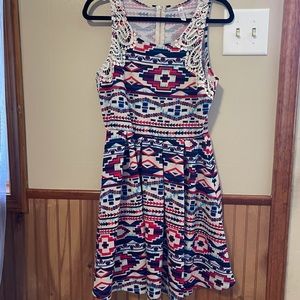 Colorful sleeveless dress